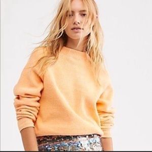 Free People | NWT Too Good Ribbed Trim Pullover S
